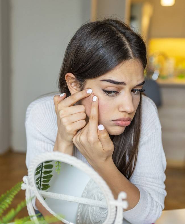 Unreine Haut Gesicht