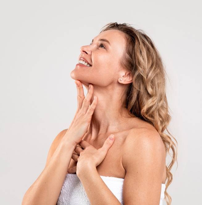 Lymphdrainage im Gesicht